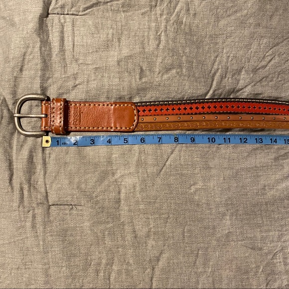 Fossil multicoloured leather belt - Picture 4 of 6
